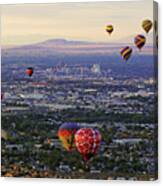 A Hot Air Ride To Albuquerque Cropped Canvas Print