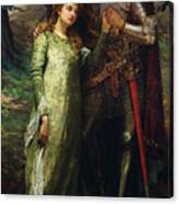 A Knight And His Lady Canvas Print