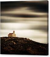 A Lonely Church In Mykonos Canvas Print