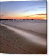 A Long Beach Sunrise - Mississippi Gulf Coast - Landscape Canvas Print