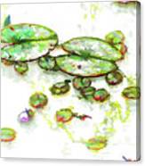 A Lotus Leaf Canvas Print