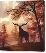 A Moose In Fall Canvas Print