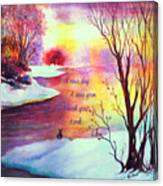 A New Day And A New Year Canvas Print