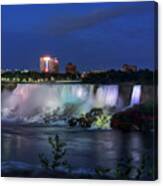 A Night At Niagara Falls 001 Canvas Print