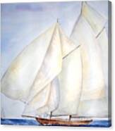 A Press Of Sails Canvas Print