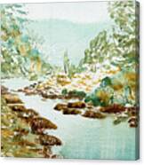 A Quiet Stream In Tasmania Canvas Print