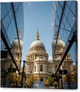 A Reflection On St' Paul's Canvas Print