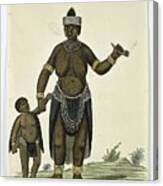 A Standing Khoi, Woman Canvas Print