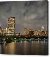 A Stormy Night In Boston Canvas Print