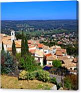 A Village In Provence Canvas Print