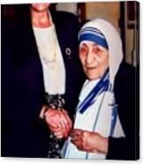 A Vist With Mother Teresa Canvas Print
