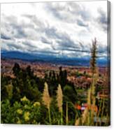 A Vista Of Cuenca From The Autopista Canvas Print