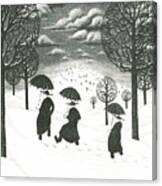 A Winter Scene Canvas Print