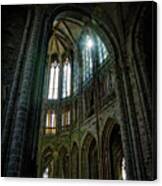 Abbey With Heavenly Light Canvas Print