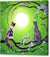 Abby And Caesar In The Spring Canvas Print