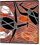 Aboriginal Birds Canvas Print