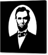 Abraham Lincoln - Black And White Canvas Print