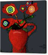 Abstract Floral Art 90 Canvas Print