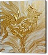 Abstract Golden Rooster Canvas Print