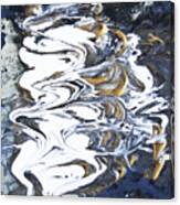 Tidal Wave Abstract Painting 1 - Mixed Media Canvas Print