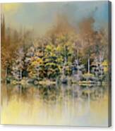 Abstract Spring Lake Canvas Print