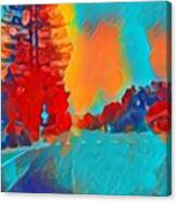 Abstract Sunrise Canvas Print