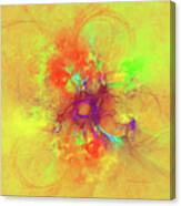Abstract With Yellow Canvas Print