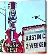 Acl Music Festival Water Color Canvas Print