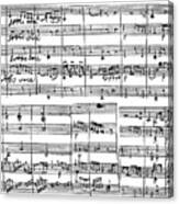 Adagio Aus Dem Bonner Klavierquartett In C Canvas Print