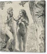 Adam And Eve Canvas Print