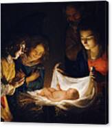Adoration Of The Child Canvas Print