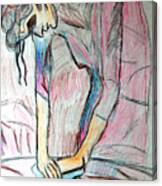 After Picasso  Woman Ironing Canvas Print