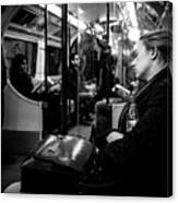 After Work - London, England - Black And White Street Photography Canvas Print