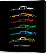 Alejandro's Sports Car  Silhouettehistory Canvas Print