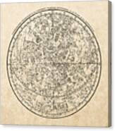 Alexander Jamieson's Celestial Atlas - Northern Hemisphere Canvas Print