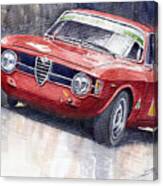 Alfa Romeo Giulie Sprint Gt 1966 Canvas Print