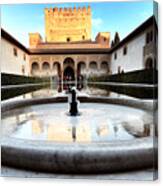 Alhambra Palace Fountain Canvas Print