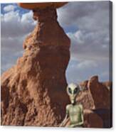 Alien Vacation - Goblin State Park Utah Canvas Print