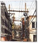Alley Behind 14th And Texas Canvas Print