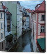 Along The Prague Canals Canvas Print