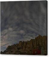 Alps With The Nightsky Canvas Print