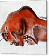 Altamira Prehistoric Bison At Rest Canvas Print