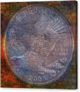 American Bald Eagle Silver Dollar Canvas Print