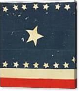 American National Flag Commemorating Arkansas Canvas Print