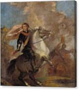 An Officer On Horseback Canvas Print