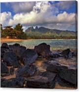 Anahola Beach Park On The Island Of Kauai, Hawaii Canvas Print