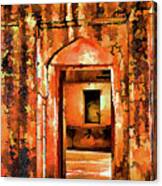 Anciet Arched Door Canvas Print