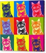 Andy Warhol Cat Canvas Print
