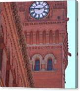 Angled View of Clocktower at Dearborn Station Chicago Canvas Print