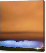 Another Impressive Nebraska Night Thunderstorm 002 Canvas Print